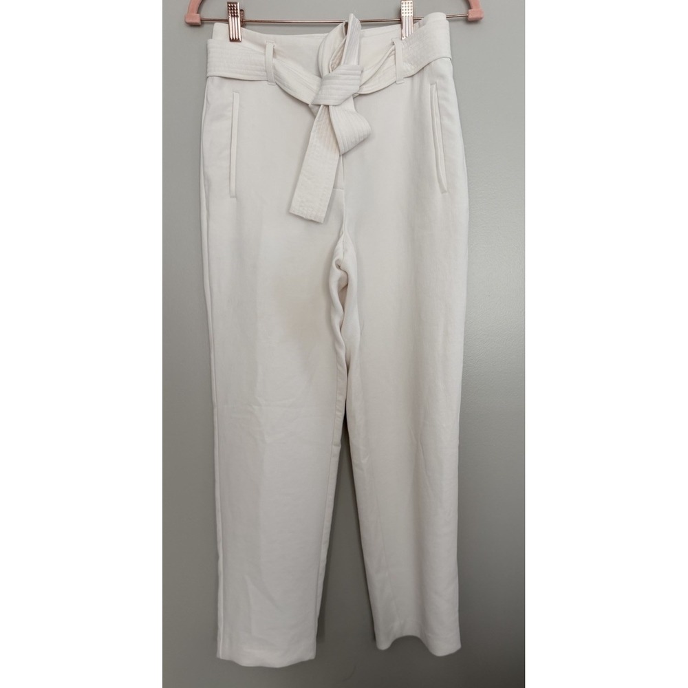Aritzia Wilfred Tie-Front Pants Light Birch Women's Size 4